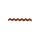 Mini 1/2" Garland Rick Rack Black Orange
